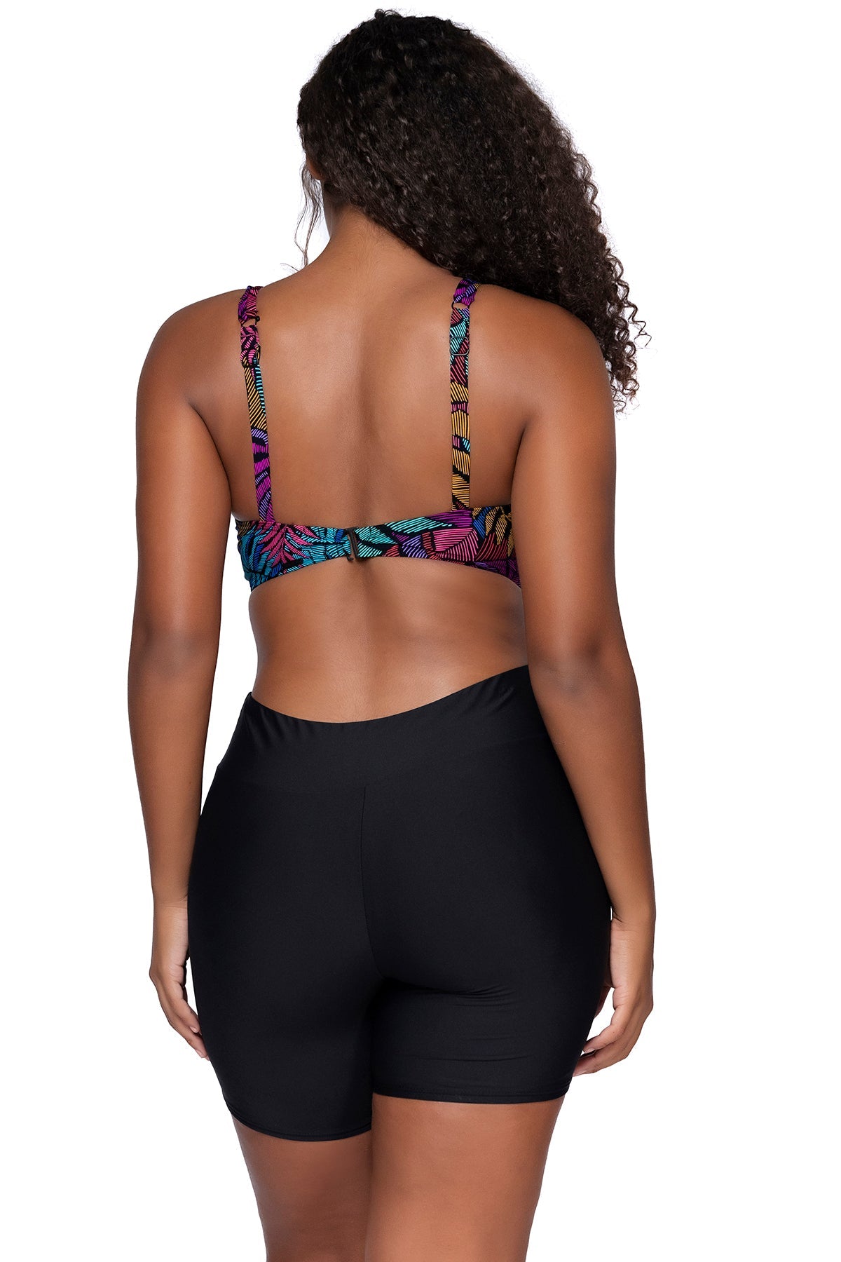 Back view of Sunsets Panama Palms Taylor Bralette Top