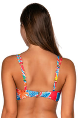 Back view of Sunsets Tiger Lily Taylor Bralette Top