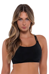 Sunsets Black Taylor Bralette Top