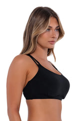 Sunsets Black Taylor Bralette Top