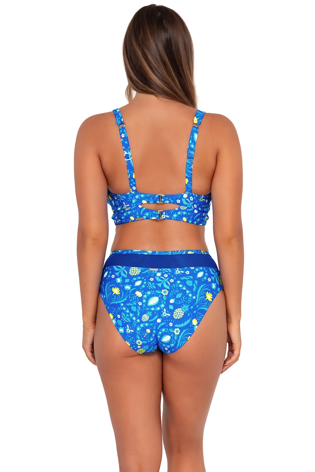 Sunsets Women's Swimwear Pineapple Grove Annie High Waist Bikini Bottom