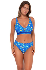 Sunsets Women's Swimwear Pineapple Grove Hannah High Waist Bikini Bottom