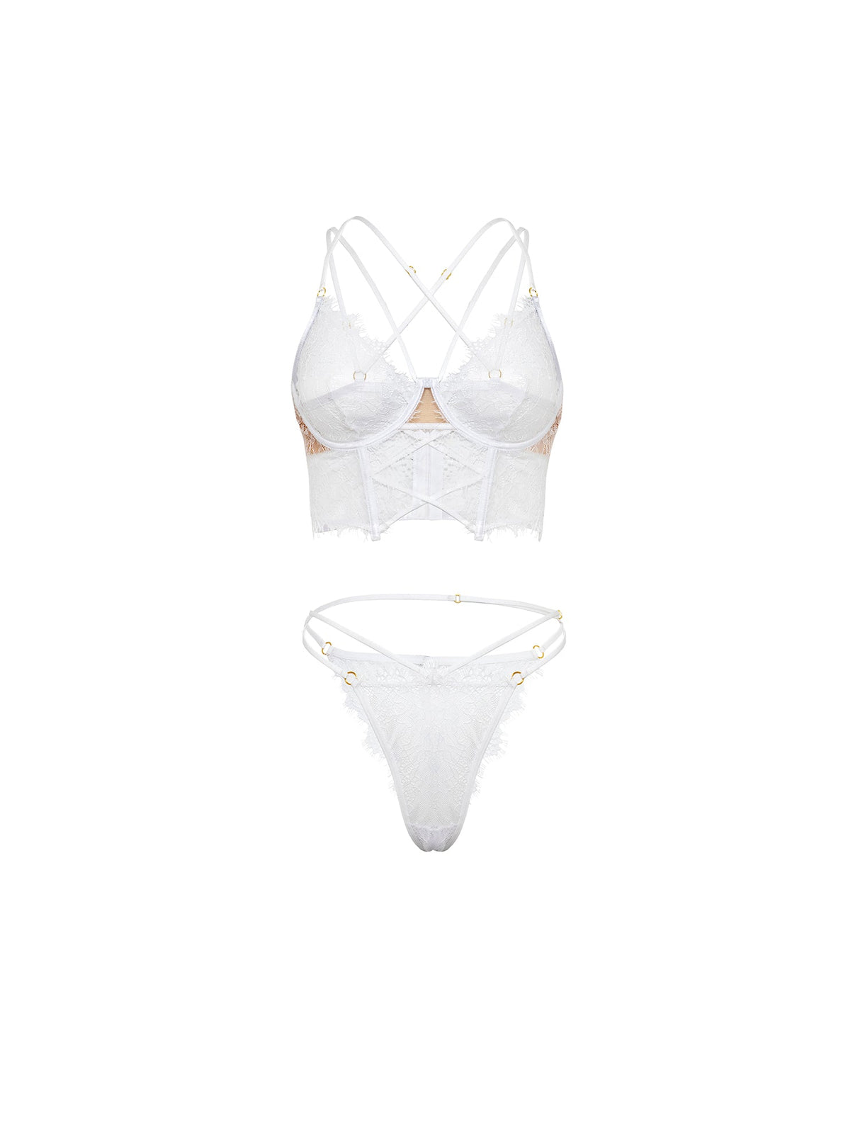 Indie Sheer Bustier Bra Set