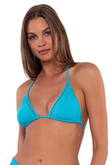 Sunsets Women's Swimwear Blue Bliss Laney Triangle Bikini Top