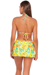 Sunsets Golden Tropics Sandbar Rib Sporty Swim Skirt