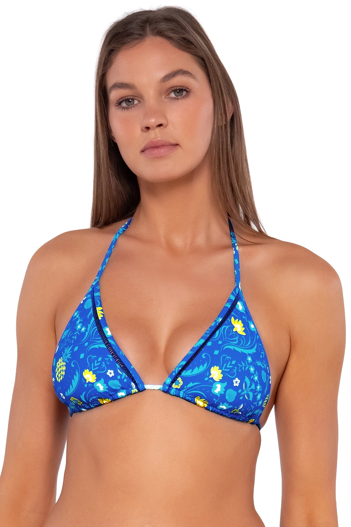 Sunsets Women's Swimwear Pineapple Grove Laney Triangle Bikini Top