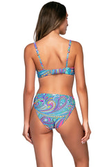 Back view of Sunsets Paisley Pop Juliette Underwire Top