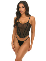 Paris Woman Sheer Bustier Set