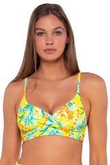 Sunsets Women's Swimwear Golden Tropics Sandbar Rib Lyla Bralette Bikini Top