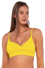 Sunsets Women's Swimwear Lemon Zest Sandbar Rib Lyla Bralette Bikini Top