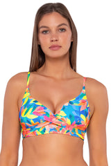 Sunsets Women's Swimwear Shoreline Petals Lyla Bralette Bikini Top