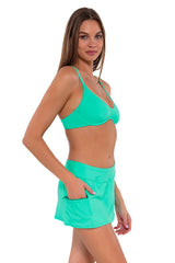 Sunsets Mint Sporty Swim Skirt