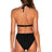 Back view of Sunsets Black Tessa Tie High Rise Bottom