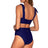 Back view of Sunsets Indigo Summer Lovin V-Front Bottom