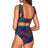 Back view of Sunsets Panama Palms Hannah High Waist Bottom