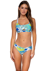 Front view of Sunsets Kailua Bay Brandi Bralette Top