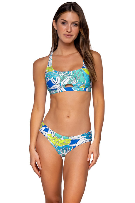 Front view of Sunsets Kailua Bay Brandi Bralette Top