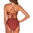 Back view of Sunsets Tuscan Red Summer Lovin V-Front Bottom