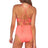 Back view of Sunsets Neon Coral Hannah High Waist Bottom