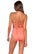 Back view of Sunsets Neon Coral Hannah High Waist Bottom