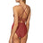 Back view of Sunsets Tuscan Red Hannah High Waist Bottom