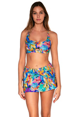 Front view of Sunsets Alegria Sporty Swim Skirt