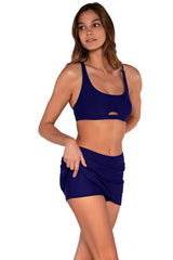 Sunsets Indigo Sporty Swim Skirt