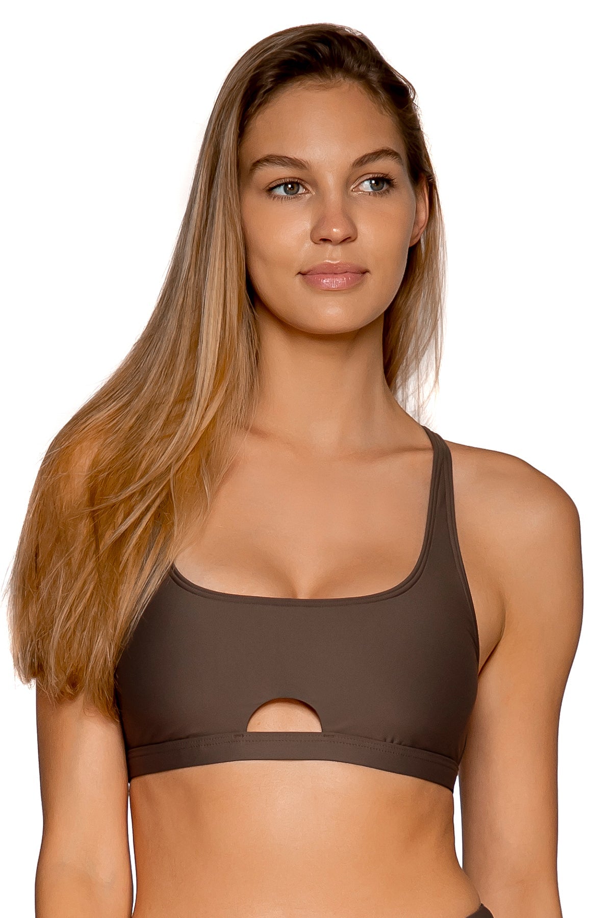 Front view of Sunsets Kona Brandi Bralette Top