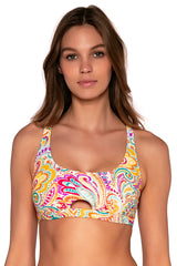 Front view of Sunsets Phoenix Brandi Bralette Top