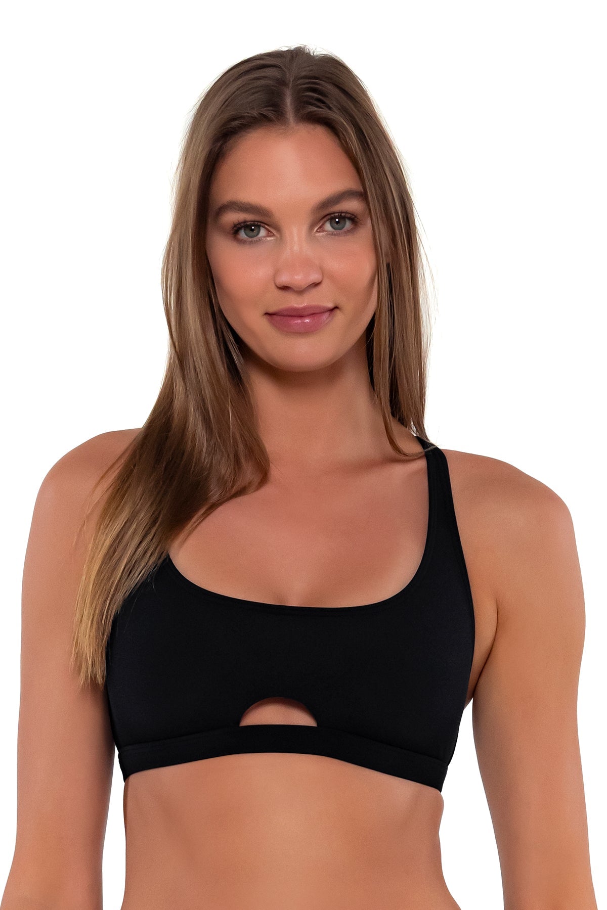 Sunsets Black Brandi Bralette Top