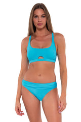 Sunsets Women's Swimwear Blue Bliss Brandi Bralette Bikini Top