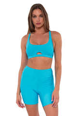 Sunsets Escape Blue Bliss Bayside Bike Short