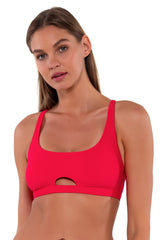 Sunsets Geranium Brandi Bralette Top