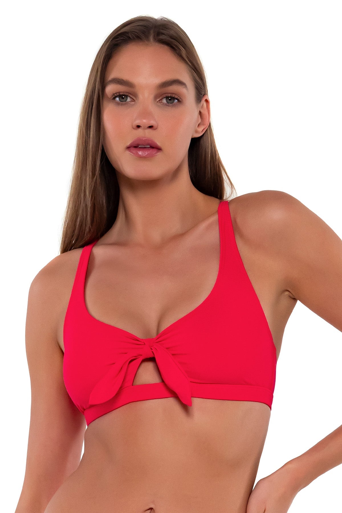 Sunsets Geranium Brandi Bralette Top