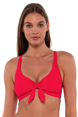 Sunsets Geranium Brandi Bralette Top