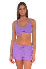 Sunsets Escape Passion Flower Laguna Swim Short