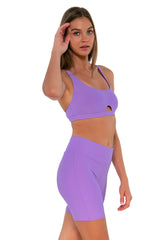 Sunsets Escape Passion Flower Bayside Bike Short