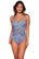 Front view of Sunsets Paisley Pop Serena Tankini Top