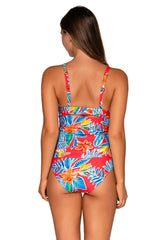 Back view of Sunsets Tiger Lily Serena Tankini Top