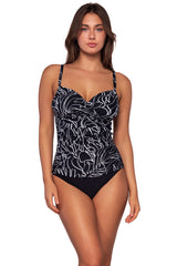 Front view of Sunsets Lost Palms Serena Tankini Top