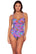 Front view of Sunsets Isla Bonita Serena Tankini Top