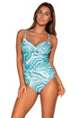 Front view of Sunsets Moon Tide Serena Tankini Top