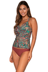 Sunsets Women's Swimwear Andalusia Serena Tankini Bikini Top