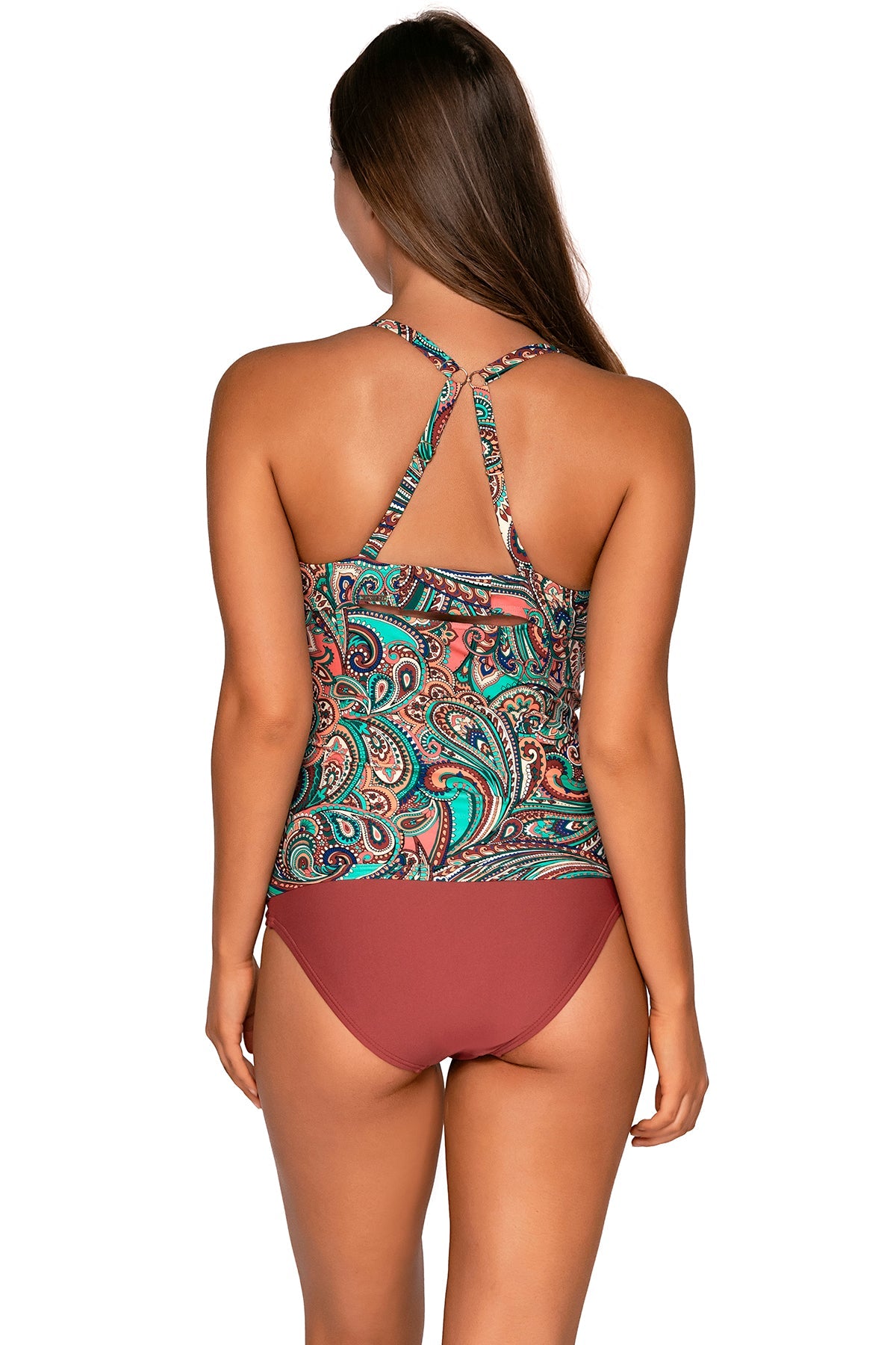 Sunsets Women's Swimwear Andalusia Serena Tankini Bikini Top