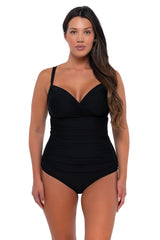 Sunsets Women's Swimwear Black Serena Tankini Bikini Top