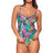 Front view of Sunsets Lush Garden Maeve Tankini Top