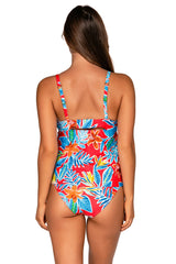 Back view of Sunsets Tiger Lily Maeve Tankini Top