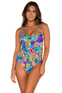 Front view of Sunsets Alegria Maeve Tankini Top