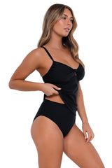 Sunsets Women's Swimwear Black Maeve Tankini Bikini Top