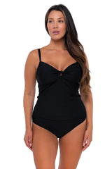 Sunsets Women's Swimwear Black Maeve Tankini Bikini Top